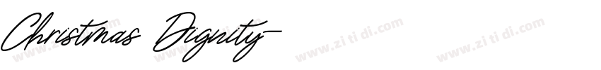 Christmas Dignity字体转换
